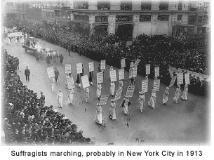 Women's Suffrage march
